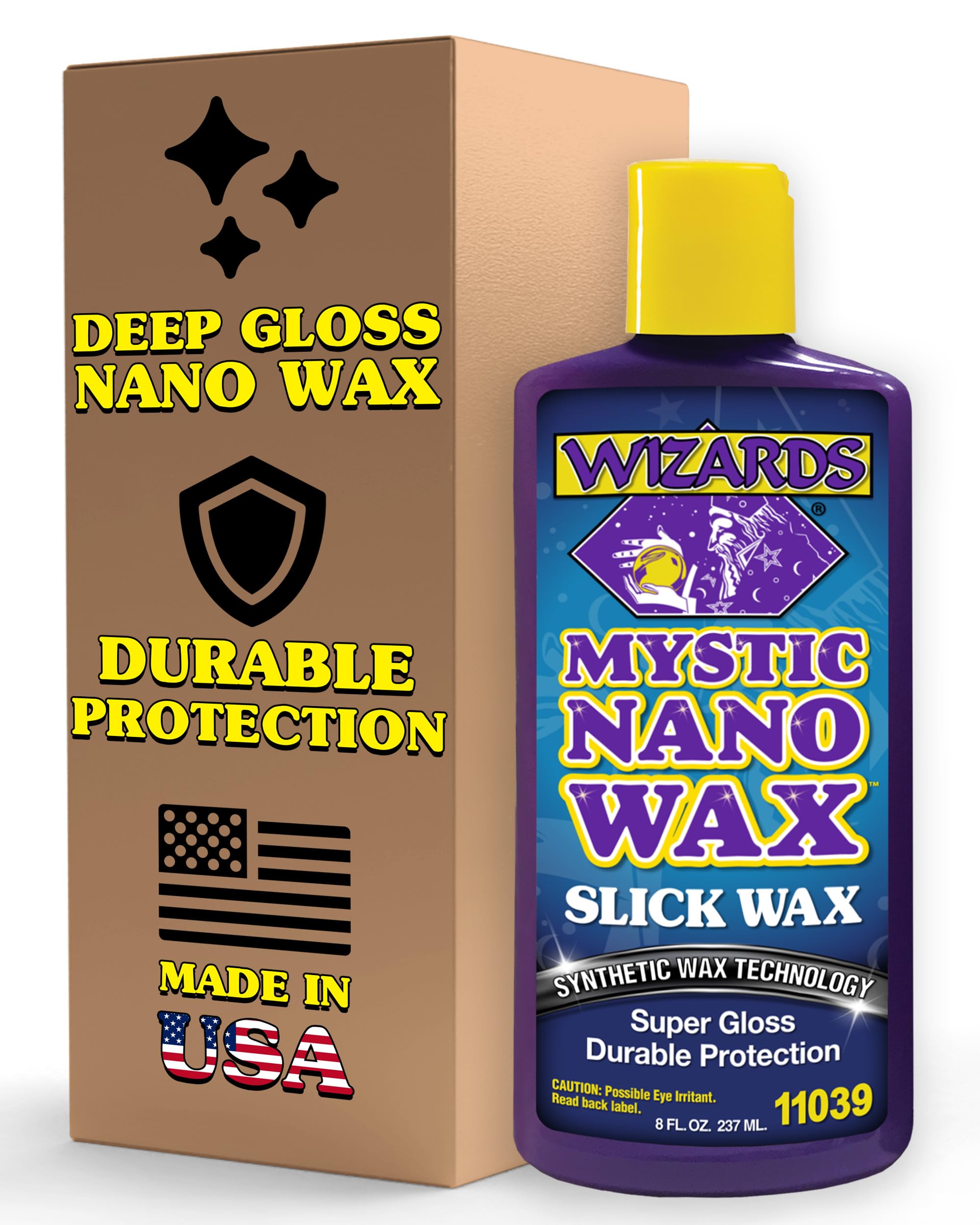 Amazon.com: Wizards Mystic Nano Car Wax Polish - Protects and